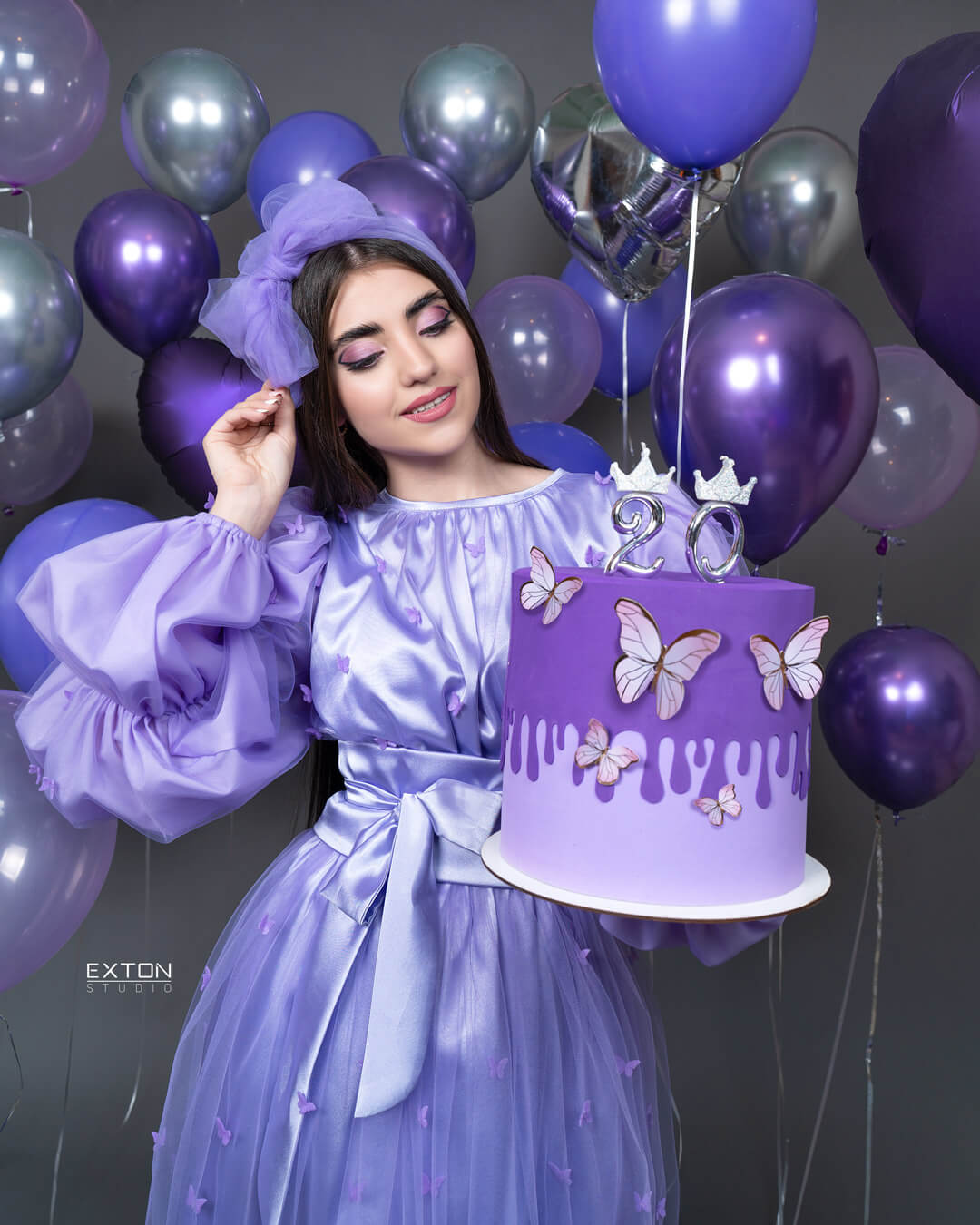 Atelier with purple birthday theme